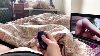 many loud orgasms watching porn. Love being home alone