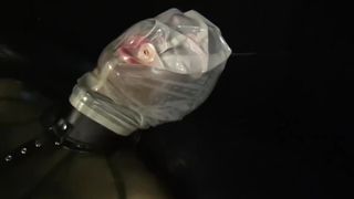 Breathplay Hood Masturbation