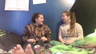 Whisper Challenge Two Girls Feet Soles