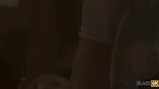 BLACK4K. Lovely dollface plays dirty sexual games with black DJ