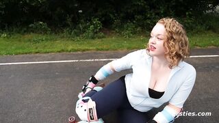 Busty Amateur Sarah Masturbates after Daily Exercise