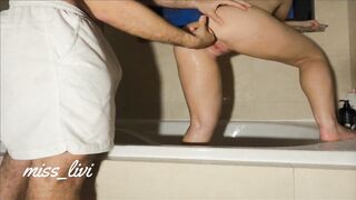 Fit Girl getting Fucked in Bath