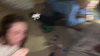 Her Boyfriend went to the Car so we had a Throat War