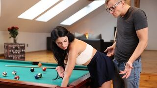 STUCK4K. Pool Game Leads to Adventurous Fuck for the Addictive Player