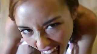 Sexy Young Slut Gets On Her Knees To Please Daddy