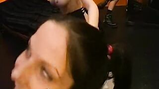 Annette gives epic blowjob and slurps cumloads - GGG Classic