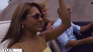 VIXEN Stunning Model's Trip Turns into Fantasy Threesome
