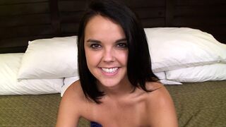 Nude Dillion Harper fucks and sucks in her first porn