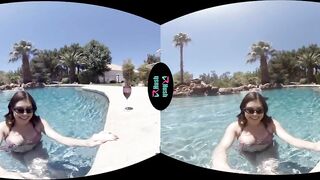 VRHUSH Veronica Valentine fucked after a swim in the pool