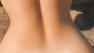 Nasty Outdoor fuck & Creampie all over Cock!