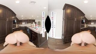 Naughty America - Your wife's friend, Siri Dahl fucks YOU in the kitchen!!