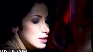 French Brunette Clea Gaultier Satisfies three Men