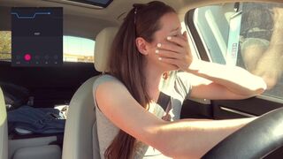 Cumming *embarassingly* Hard in a Starbucks Drive thru (LUSH CONTROL PART 2)