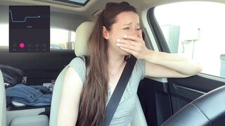 Cumming *embarassingly* Hard in a Starbucks Drive thru (LUSH CONTROL PART 2)