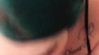 Choking on cock