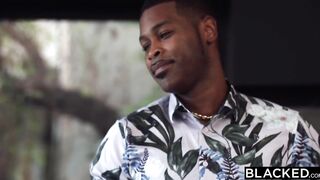 Blacked french floozy's interracial anal vacation
