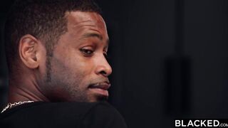 Blacked french floozy's interracial anal vacation