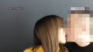 Japanese Beautiful Slim Model 20 Years old taking off Clothes & Blowjob Twitter 4K-1