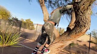 Hot Couple Hookup in the Lady Layer at a Public Park
