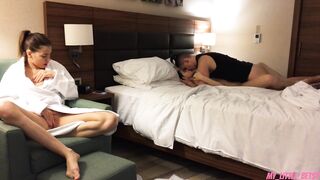 First I Fuck my GF and then her Sister - Cum inside their Pussies