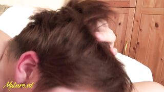 Horny Mom Loves to Ride a Big Cock with her Asshole