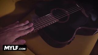 Big Titted MILF Misha Maver Gets Naked and Surprises her Stepson for his Birthday