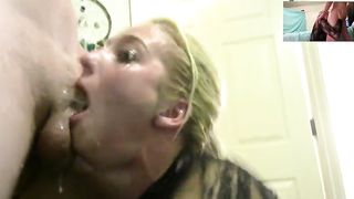 Super Sloppy Face Fuck and Cumshot