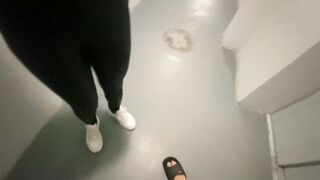 Let Stranger Fuck me in Public Elevator