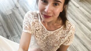 Gentle and Sloppy POV Blowjob, LUKIANIUK Fucked in her Mouth