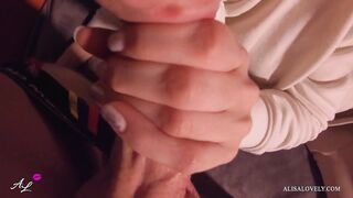 Horny Babe Deep Sucking Dick Guy - Closeup