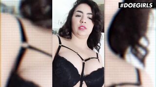 DoeGirls - Kitty Love Hot Venezuelan Teen Rubs her Wet Pussy in the Bathroom