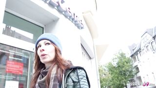 GERMAN SCOUT - ROUGH ANAL SEX FOR SKINNY GINGER TEEN LANA AT PICKUP CASTING IN BERLIN