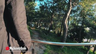 Beautiful Outdoors Sex in a Public Park with Cum Swallowing - Amateur Couple MySweetApple