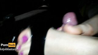 Cumming on Perfect Feet and High Heel Open Toes - Shoejob - Footjob - Toejob and Cum