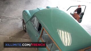 Intense Sex in a Garage with a Busty Cougar