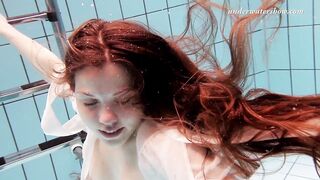 Salaka Ribkina naked in the Pool