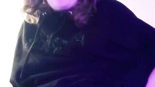 Cute Goth Girl Squirts and Fucks Inked Pussy