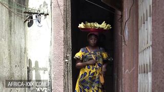 Black Banana Seller Girl Seduced for a Hot Sex