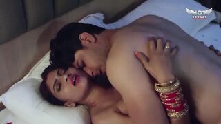 Beautiful Indian Girl in Red Bra on Honeymoon