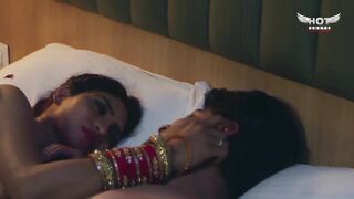 Beautiful Indian Girl in Red Bra on Honeymoon