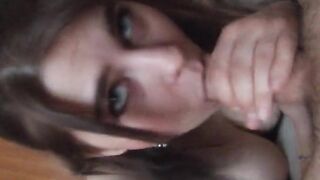 Cutie Takes in her Mouth and then Asks to Fuck her Sideways Part 3