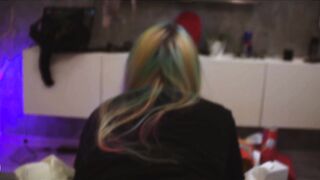 FILL BOTH HOLES OF BIG ASS GAMER GIRL. POV. Close up | Lovely Dove