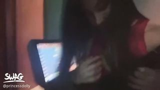 SWAG『PRINCESSDOLLY』高颜值美女主播 寒冷夜找路人去唱KTV被爆操
