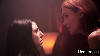 Deeper. Angela White Leads Reverse Gangbang in a Warehouse