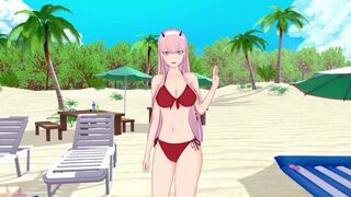 Darling in the Franxx: zero two Sucks and Gets Anal 3D Hentai