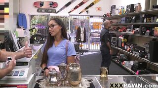 XXX PAWN - Latin Essential Worker Joanna James needs Money Fast, so she Visits my Store in Search of