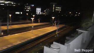 Small Bitch Sucks Deepthroat Cock on Public Parking Lot