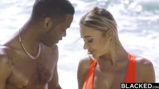 BLACKED Sexy Blonde Venera Maxima gets DPed by 2 huge BBCs on PornHD