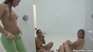 Super cute lesbian teen orgy