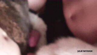 Furry pussy tease